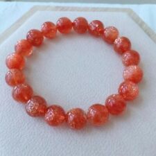 10mm Genuine Natural Gold Sunstone Crystal Fashion Round Beads Bracelet AAAAA picture