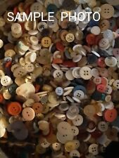 3 Pounds Vintage Buttons Mix Color And Sizes. Great For Crafting Or Collecting.  picture