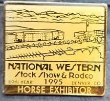 RARE 1995 Denver, CO National Western Stock Show & Rodeo Pin HORSE EXHIBITOR picture