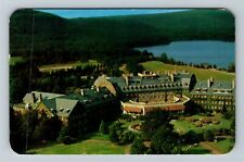 Skytop PA-Pennsylvania, Helicopter View Skytop Club, Lake Vintage c1956 Postcard picture