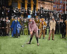 1905 Harry Vardon & Old Tom Morris at St. Andrews  8 x 10 Photo Colorized Rare picture
