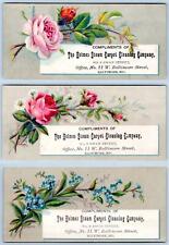 1880's SET/3 BALTIMORE MD*HOLMES STEAM CARPET CLEANING CO*SWAN ST*TRADE CARDS picture