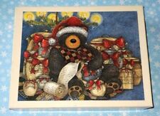 21 Christmas Santa Bear Holiday Cards Sherri Buck Baldwin In Box NWT picture