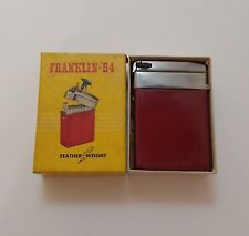 Vintage Franklin-54 Feather Weight Cigarette Case And Lighter With Box Untested  picture