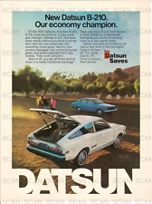 1974 Datsun B-210 Vintage Magazine Ad  'Datsun Saves' picture