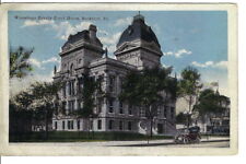 CO-040 IL Rockford Winnebago County Court House Linen Postcard Old Car picture