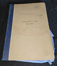 Antique 1800s Companies Act Original Official London England Documents Ephemera. picture
