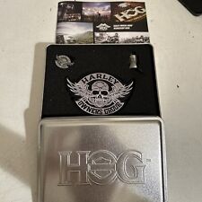 Harley Davidson HOG Owners Welcome Kit Set with Pin Patch Tin Box & Coin picture