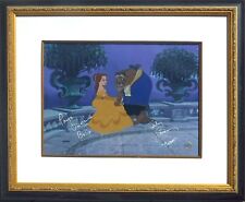 🟡 Disney BEAUTY and THE BEAST Cel Double Signed Rare signatures limited edition picture