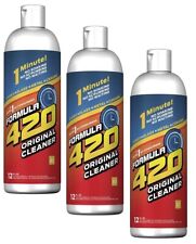 Formula 420 Cleaner 3 x 12 oz Bottles Pipe Pyrex Metal Glass Ceramic 1 Minute picture