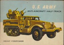 1953 1954 Topps World On Wheels #47 Anti-Aircraft Half-Track picture
