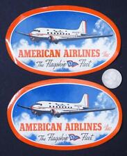 American Airlines The Flagship Fleet 2 Vintage Luggage Decals sf4LT picture