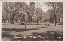 Perry, IA - Pattee Park RPPC - vintage Dallas County, Iowa Real Photo Postcard picture