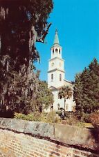 Beaufort SC South Carolina The Parish Church of St Helena Vtg Postcard D29 picture