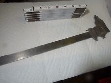ANTIQUE TOOLS  LQARGE STARRETT VERNIER CALIPERS USED VERY PRESENTABLE picture