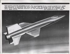 1958 Press Photo Artist Rendering of X-15 Rocket Powered US Space Ship picture