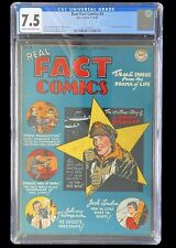 Real Fact Comics #4 CGC 7.5 CRM/OW PGS Jimmy Stewart Cover & Bio 1946 picture