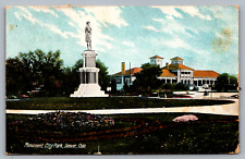 Postcard Monument City Park Denver Colorado picture