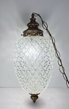 Vtg Hollywood Regency Swag Lamp Diamond XL 2 AVAIL 20in picture