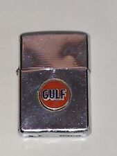 Vintage 1950-1957 Zippo Gulf Oil Lighter Bradford PA Pat. 2517191 picture