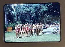 1950’s KODACROME RED SLIDE Cypress Gardens Young Adults Swim Suit Posing Florida picture