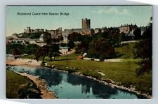 Richmond Castle, Station Bridge, England Vintage Postcard picture