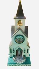 Avon Majestic Inspirational Chapel Church Angel Clock Lighted musical picture