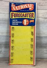 1940s National Forecaster Aged Briar Pipes Cardboard Counter Advertising Display picture