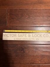 Jumbo Victor Safe & Lock Co.  Antique Safe Lettering, Gold Metallic Reproduction picture