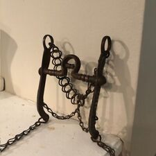 Antique Mexican Bit with handwoven reins.  4.5