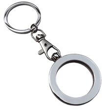 HavenLike AA Medallion or Coin Holder Metal Key Ring/Key Chain Round Polished picture