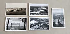5 - 1940s/1950s RPPC Postcards CAPE COD CANAL Sagamore, Bourne, Railroad Bridges picture