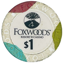 Vintage Casino Chip $1 FOXWOODS MGM GRAND MASHANTUCKET, CT Gaming Chips Poker picture