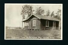 Walker Minnesota MN 1930 RPPC Homan's Camp, Kabekona Bay Side Log Sided Cabin picture