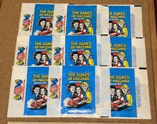 VINTAGE 1980 DONRUSS DUKES OF HAZZARD TV TRADING CARD WAX WRAPPERS LOT VGC picture