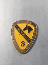 US Army Challenge Coin - 1st Cav. Div.  3rd Greywolf picture