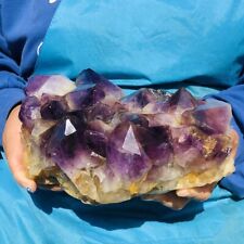 7.08LB Natural Amethyst Cluster Purple Quartz Crystal Rare Mineral Specimen 154 picture