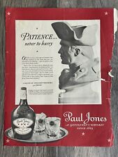 Vintage Collier’s Magazine Cover 1937 Paul Jones Whiskey Ad On Back Cover Only picture