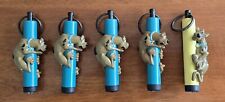 Lot Of 5 Scooby-Doo Keychain Yellow Green Vintage Flashlight New Battery 1999 picture