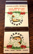 Vintage Matchbook: Herman's Sea Food, Oklahoma City, OK picture