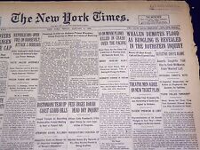 1930 JANUARY 3 NEW YORK TIMES - WHALEN DEMOTES FLOOD - NT 3911 picture