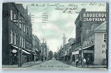 Frederick Maryland MD Postcard Market Street Looking South Scene Buildings 1906 picture