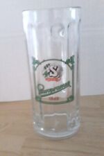 Vintage 0.5 liter Staropramen Glass Beer Mug Prague Czech / 7 ¾” tall / 0.5 L  picture