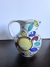 Vintage Pier 1 Imports Multicolor Handpainted Pitcher 8.5/8”Countrycore picture