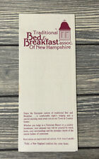Vintage Traditional Bed & Breakfast Assoc. Of New Hampshire Brochure Pamphlet picture