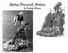 1:12 scale Dollhouse Doll Pattern SPRING PROMENADE COSTUME circa 1876 PS568  picture