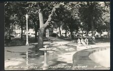 1946 RPPC Junction City Park Kansas Canon Historic Photo Postcard picture