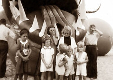 1937 Kids with Nantucket Sea Serpent, MA Vintage Photograph 13