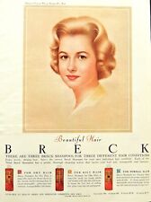 Breck girl shampoo ad vintage 1962 original advertisement 13 x 10 inches picture
