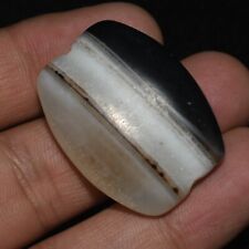 Large Ancient Dzi Natural Banded Agate Bead Pendant Circa 100 BC picture